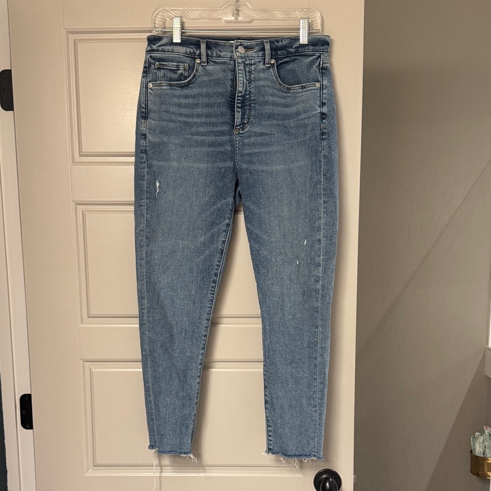 Loft skinny distressed jeans